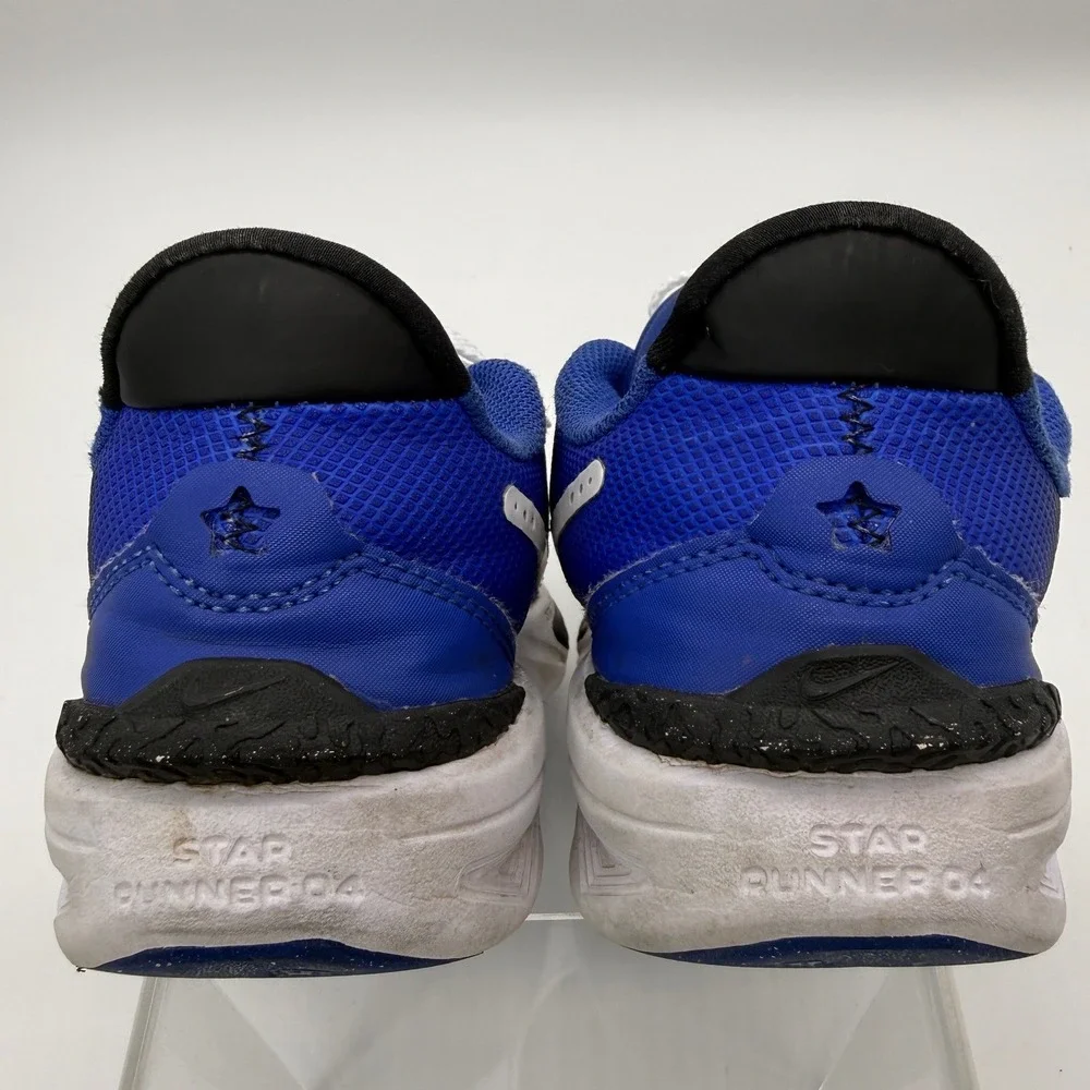 Nike Star Runner 4 Sneakers Kids Size 4Y Blue White Athletic Running Shoes